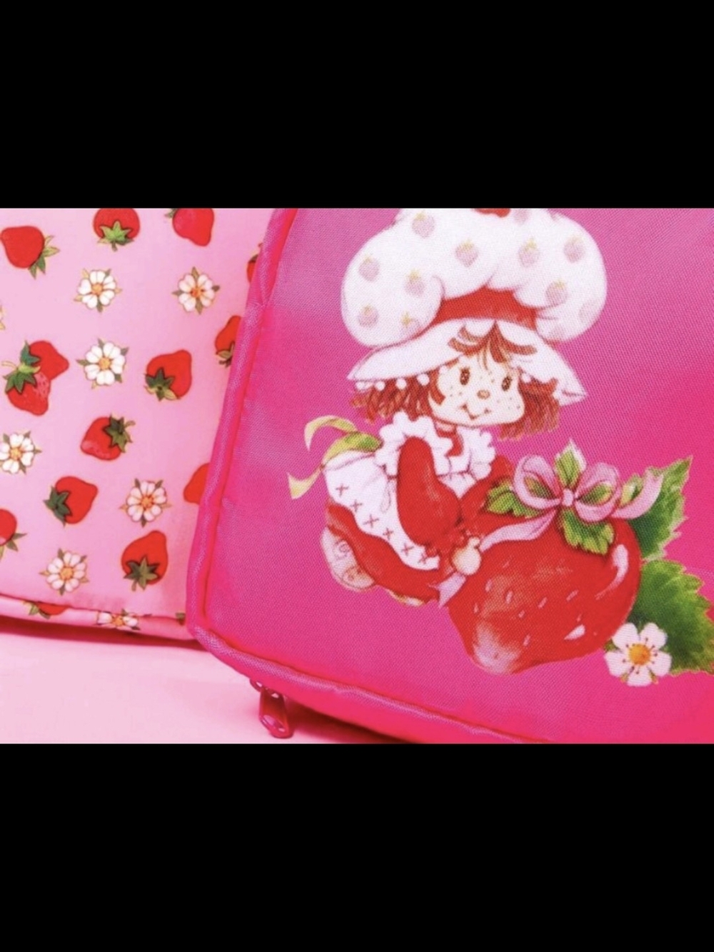 PRICE DROP 👇🏼 FUSCHIA ONLY Strawberry Shortcake Makeup Bag Personal Bag